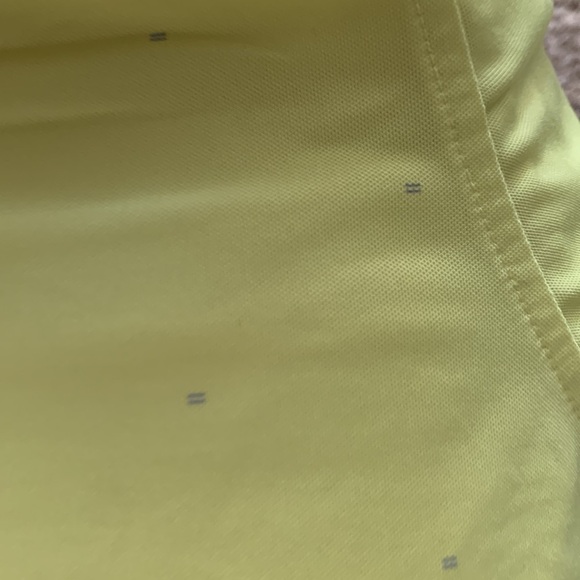 Men's Footjoy Neon Yellow with Silver Arrow Design Golf Polo Size L - Picture 9 of 9